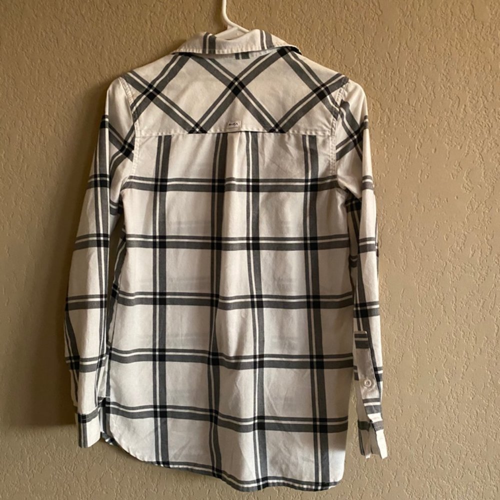 RVCA Long Sleeve Button Down Shirt - Picture 2 of 2